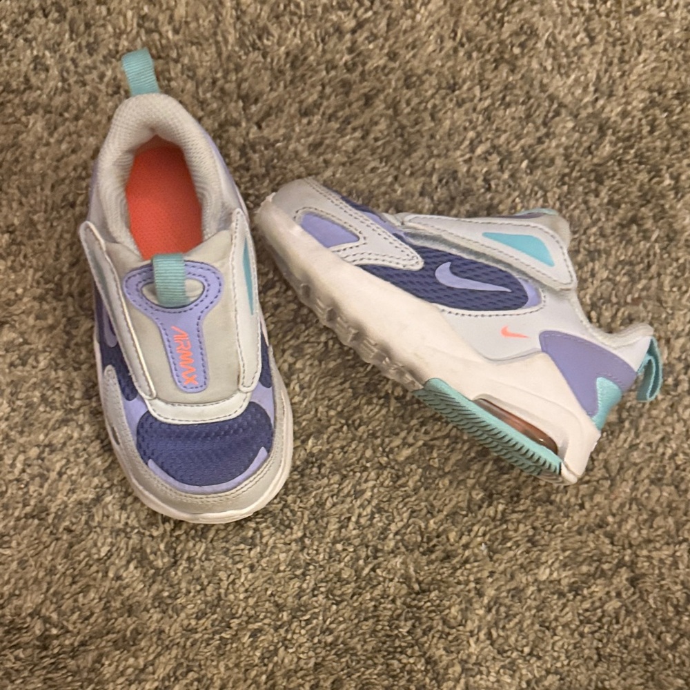 Nike Kids Sneakers White Purple Teal Coral
